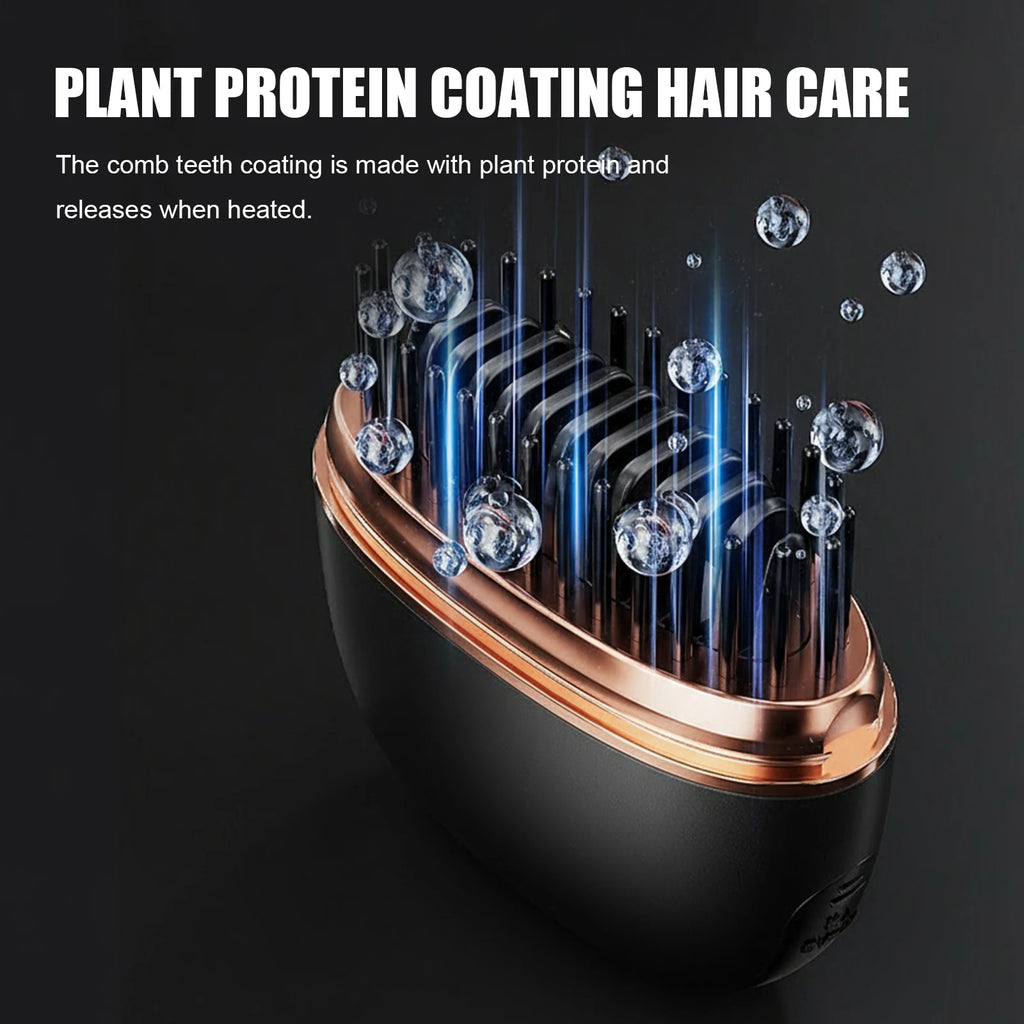 Mini Rechargeable Hot Comb — Fast-Heating Cordless Hair Straightening Comb