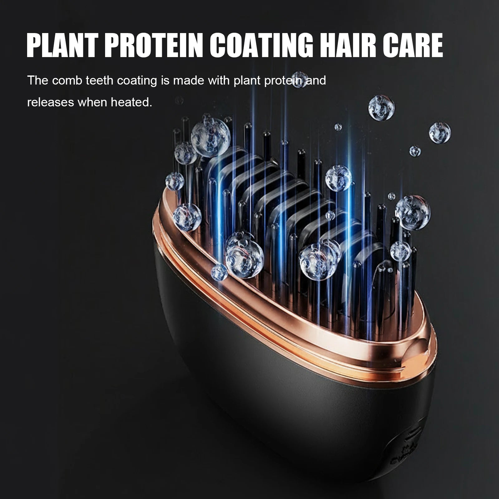 Mini Rechargeable Hot Comb — Fast-Heating Cordless Hair Straightening Comb