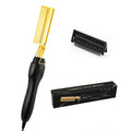 Professional Ceramic Ionic Hair Straightener Brush — Anti-Frizz Styling Tool