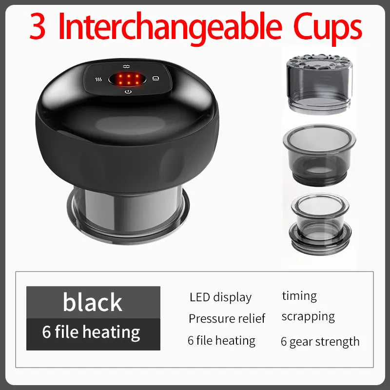 7-In-1 Smart Cupping Therapy Massager with Red Light Scraping Therapy