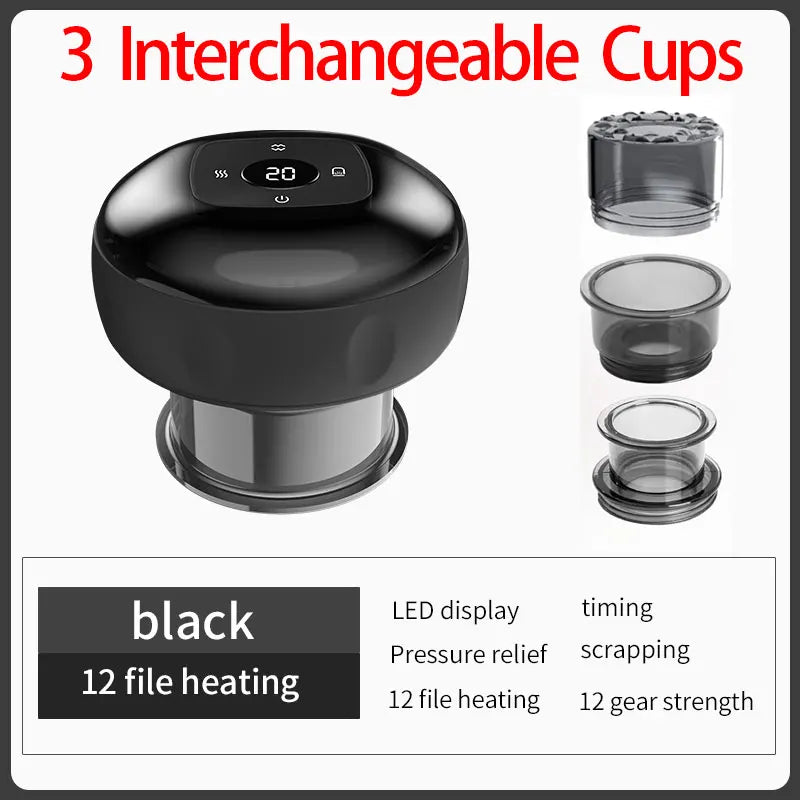 7-In-1 Smart Cupping Therapy Massager with Red Light Scraping Therapy