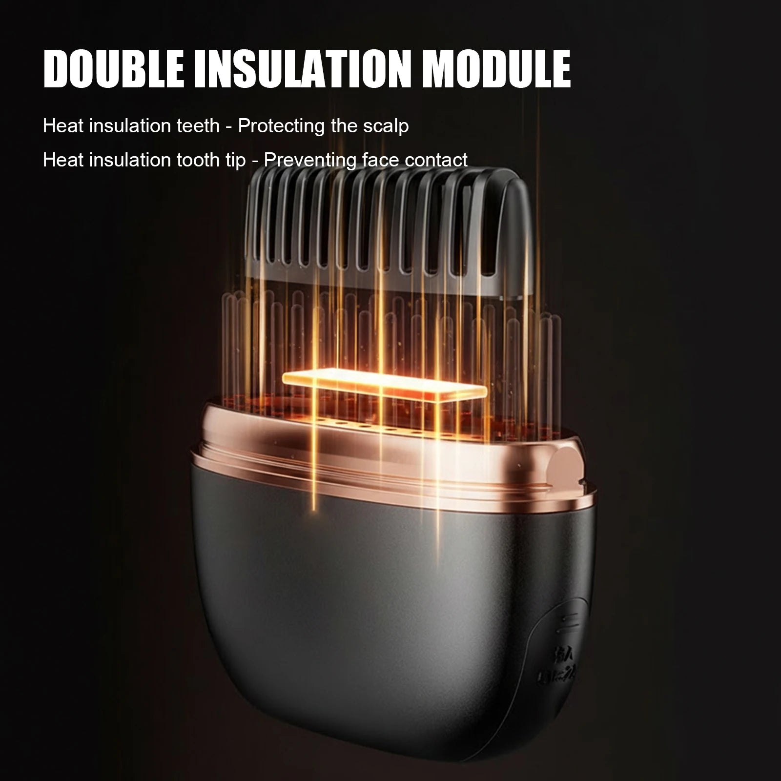 Mini Rechargeable Hot Comb — Fast-Heating Cordless Hair Straightening Comb
