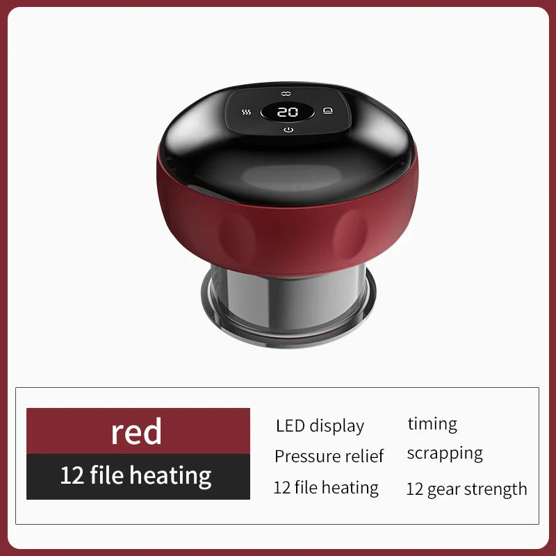 7-In-1 Smart Cupping Therapy Massager with Red Light Scraping Therapy
