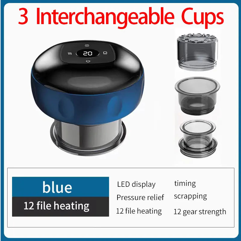 7-In-1 Smart Cupping Therapy Massager with Red Light Scraping Therapy