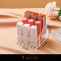 Acrylic Lipstick & Cosmetics Storage Organizer — Clear Makeup Display Case