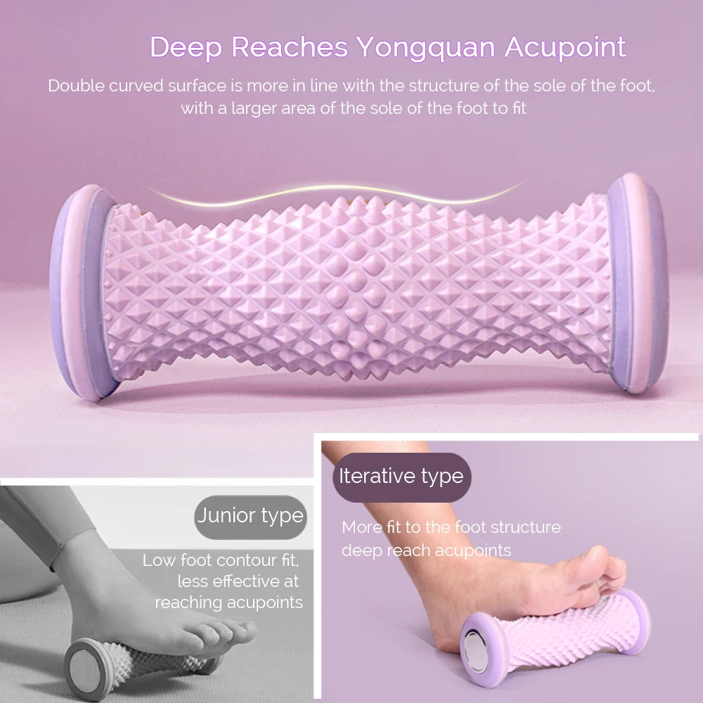 Foot Massage Roller — Plantar Fasciitis Acupressure Relief Tool